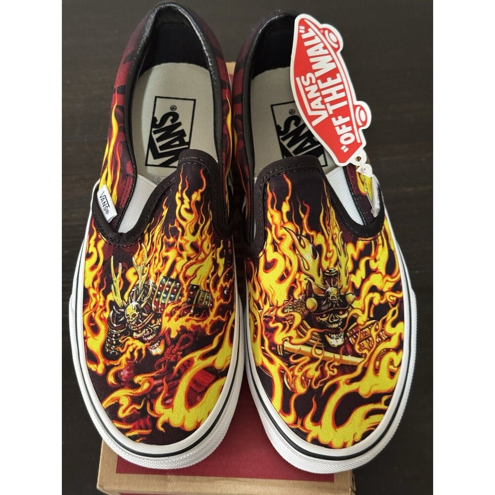 VANS Classic Samurai Rising Slip-On Shoes, Unisex, Size 5 men/6.5 Women